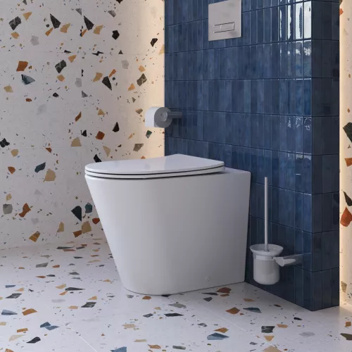 Унитаз приставной безободковый с сиденьем и смывом TORNADO BelBagno FLAY-TOR BB1003CB-TOR/SC, изображение 13