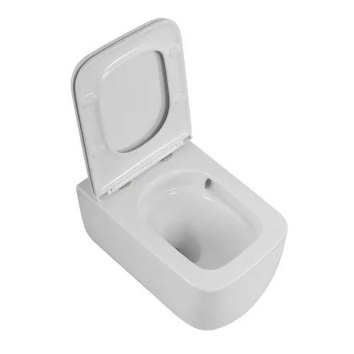 Унитаз подвесной безободковый с сиденьем BelBagno LUCE BB076CH-TOR/SC, изображение 3