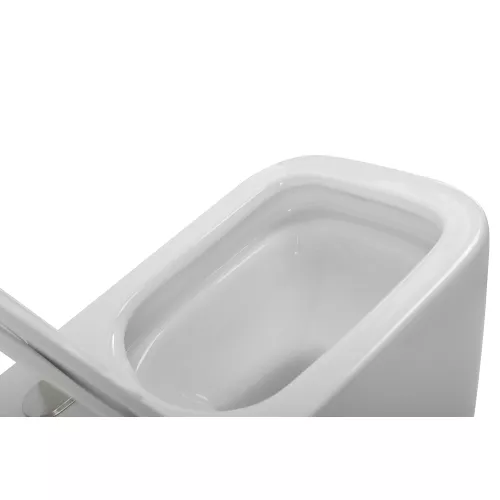 Унитаз подвесной безободковый с сиденьем BelBagno DUE 2.0 BB7107CHR/SC, изображение 8