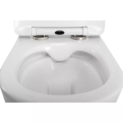 Унитаз подвесной безободковый с сиденьем BelBagno UNO 2.1 BB7006CHR/SC, изображение 10