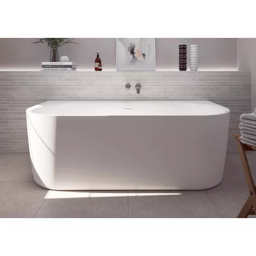 Акриловая ванна CEZARES METAURO-INT-Wall-180-80-60-W-MATT, Выбрать цвет: Белый матовый, Выбрать размер: 180х80, изображение 3