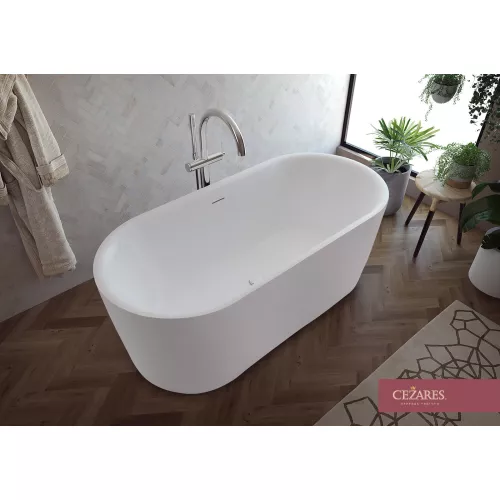 Акриловая ванна CEZARES METAURO-INT-Central-180-80-60-W-MATT, Выбрать цвет: Белый матовый, Выбрать размер: 180х80, изображение 3