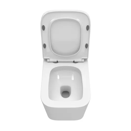 Унитаз подвесной безободковый с сиденьем и смывом TORNADO BelBagno DUE-TOR BB5171CH-TOR/SC, изображение 7