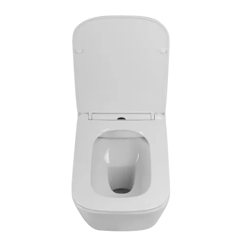 Унитаз подвесной безободковый с сиденьем BelBagno DUE 2.0 BB7107CHR/SC, изображение 6