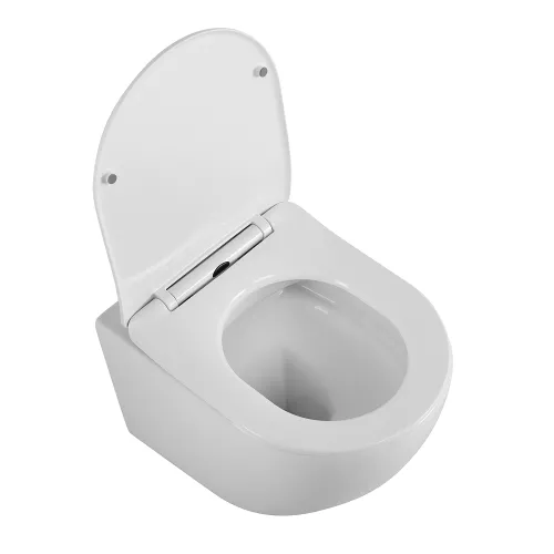 Унитаз подвесной безободковый с сиденьем BelBagno UNO 2.0 BB7306CHR/SC, изображение 2