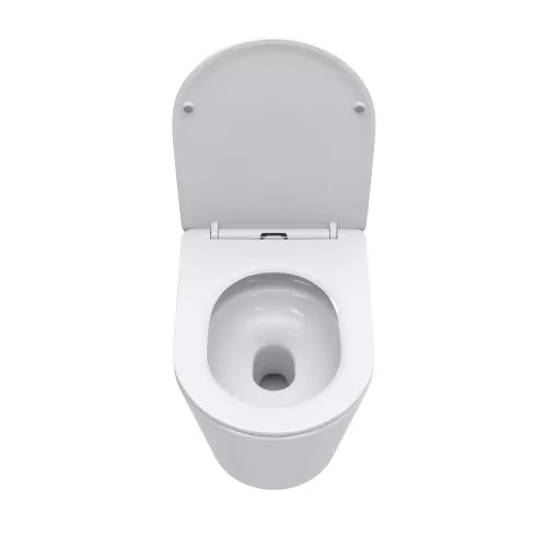 Унитаз приставной безободковый с сиденьем и смывом TORNADO BelBagno FLAY-TOR BB1003CB-TOR/SC, изображение 6