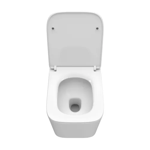 Унитаз подвесной безободковый с сиденьем и смывом TORNADO BelBagno DUE-TOR BB5171CH-TOR/SC, изображение 6