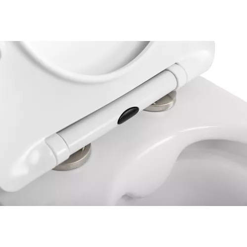 Унитаз подвесной безободковый с сиденьем BelBagno UNO 2.1 BB7006CHR/SC, изображение 9