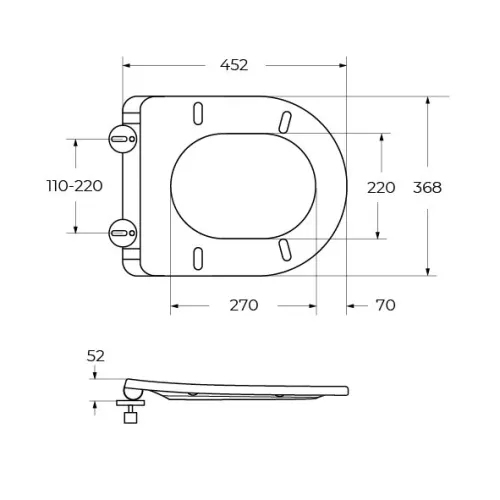 Унитаз подвесной Cezares безободковый с сиденьем и смывом TORNADO STREAM, изображение 11