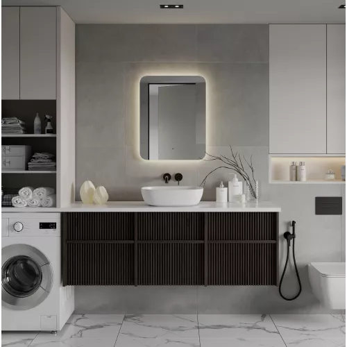 Зеркало ACWEN "Burzhe Led" 60х80 с бесконт.сенсором, холодная подсветка