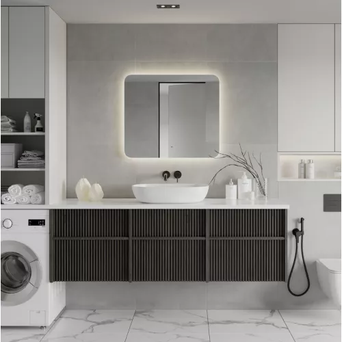 Зеркало ACWEN "Burzhe Led" с бесконт.сенсором, комб.подсветка, Тип: Зеркало с бесконтактным сенсором, Выбрать размер: 80х60