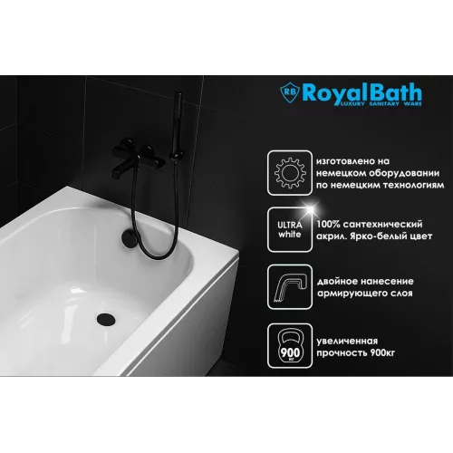 Гидромассажная ванна Royal Bath  SHAKESPEARE COMFORT 170х110, Ориентация: левая, изображение 2