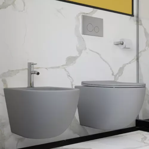 Кнопка для инсталляции ACWEN серая матовая (Matt Grey), Выбрать цвет: Серый матовый, изображение 4