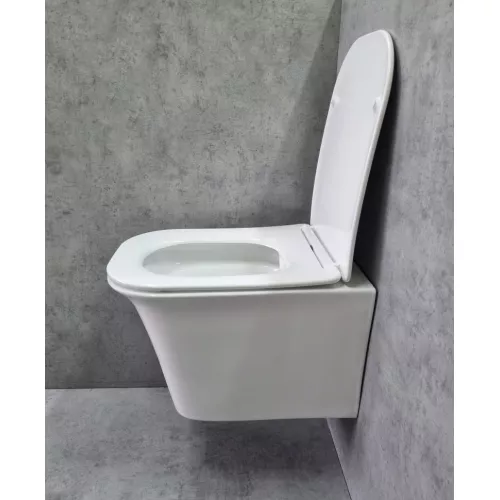 Унитаз подвесной CeramaLux 2622E безободковый, изображение 3