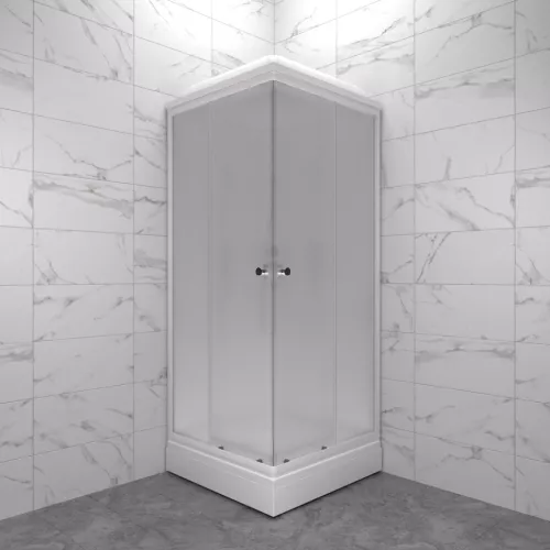 Душевая кабина  Triton ВЕЛЬВЕТ-К , А низкий поддон/матовое стекло, Цвет профиля: Белый, Тип поддона: Низкий, Выбрать размер: 80х80, изображение 7