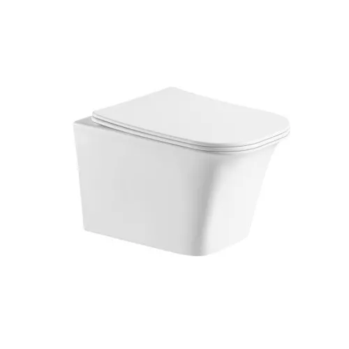 Унитаз подвесной CeramaLux 2622E безободковый, изображение 5