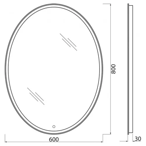 Зеркало BelBagno SPC-VST-600-800-LED-BTN, изображение 7