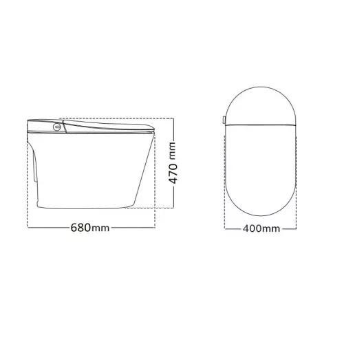 Унитаз Ceruttispa CT10617  ESTER Smart напольный с дистанционным управлением, изображение 7