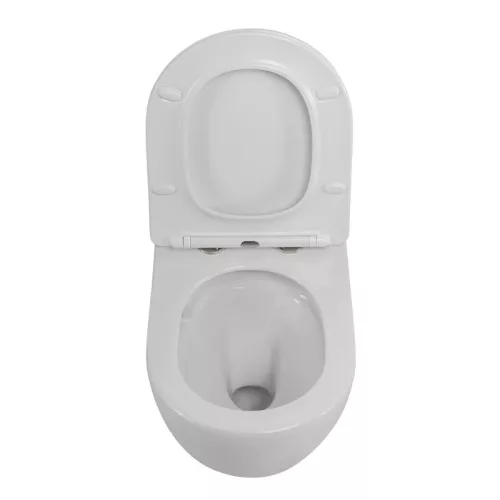 Унитаз подвесной Cezares безободковый с сиденьем и смывом TORNADO STREAM, изображение 7