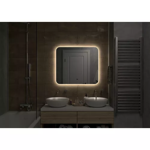 Зеркало ACWEN "Burzhe Led" с бесконт.сенсором, комб.подсветка, Тип: Зеркало с бесконтактным сенсором, Выбрать размер: 80х60, изображение 3