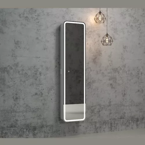 Зеркало-пенал ACWEN "Lorenzo LED" 40х160 с розеткой