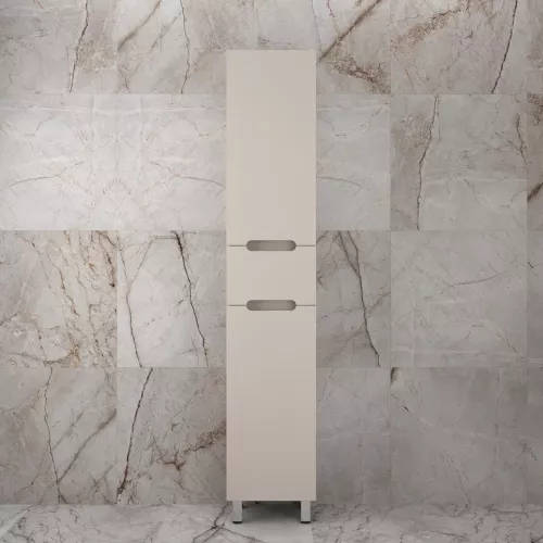 Колонна напольная "Матис" 36 см 1 ящик, КРЕМ, PLUS, ЭМАЛЬ, Выбрать цвет: Крем