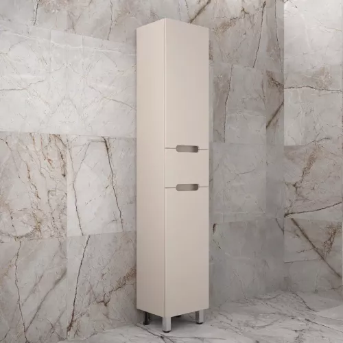 Колонна напольная "Матис" 36 см 1 ящик, КРЕМ, PLUS, ЭМАЛЬ, Выбрать цвет: Крем, изображение 2