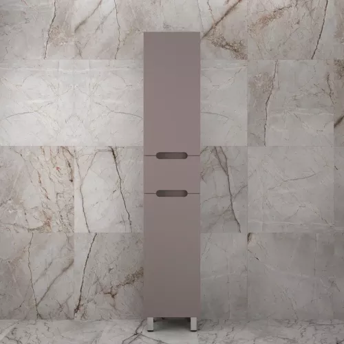 Колонна напольная "Матис" 36 см 1 ящик, тауп темный, PLUS, ЭМАЛЬ, Выбрать цвет: Тауп темный