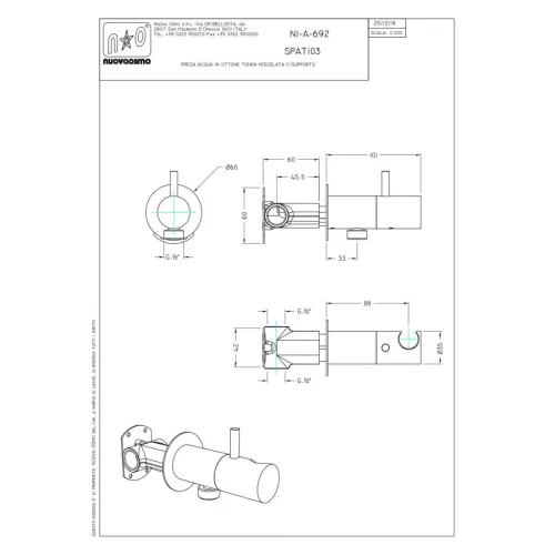 Гигиенический душ Graffio  с прогрессивным картриджем, цвет матовое золото, изображение 5