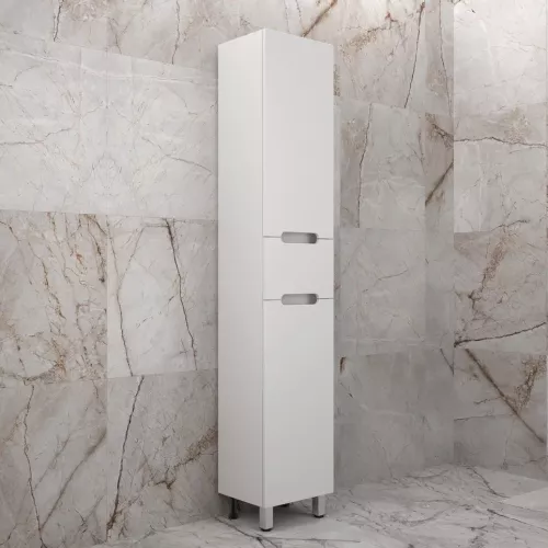 Колонна напольная "Матис" 36 см 1 ящик, Белый матовый, PLUS, ЭМАЛЬ, Выбрать цвет: Белый, изображение 2