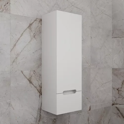 Колонна подвесная "Матис" 36 см, 1 ящик, Белый матовый, PLUS, ЭМАЛЬ, Выбрать цвет: Белый