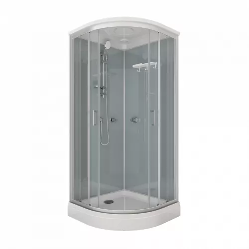 Душевая кабина Triton ПРАЙМ-САТИН 90*90 А  стекло прозрачное, Цвет профиля: Серебро, изображение 5