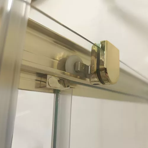 Душевое ограждение Triton "ВЕНТА-ГОЛД" 120х80  низкий поддон, Цвет профиля: Золото, Выбрать размер: 120х80, изображение 7