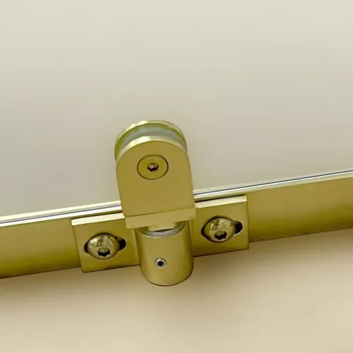 Душевое ограждение  Triton «АЛЬФА-ГОЛД» (низкий поддон), Цвет профиля: Золото, Тип поддона: Низкий, Выбрать размер: 90х90, изображение 9