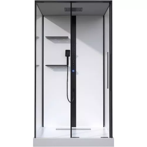 Душевая кабина Black&White G8037 80х110х215 с гидромассажем