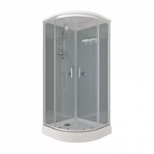 Душевая кабина Triton ПРАЙМ-САТИН 90*90 А  стекло прозрачное, Цвет профиля: Серебро, изображение 6