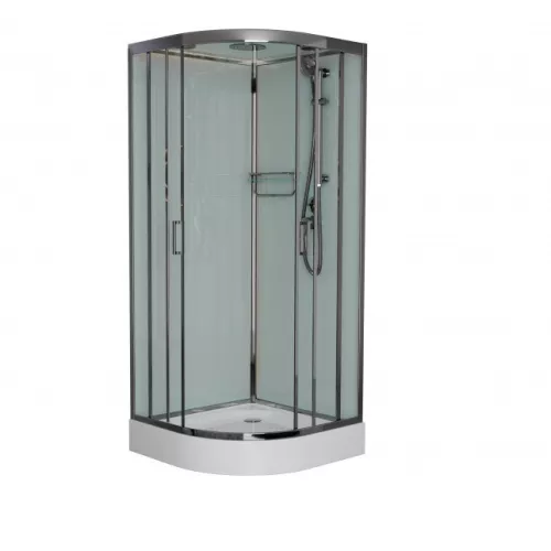 Душевые кабины и сауны: Душевая кабина Frank F420 М Brilliant 120x120 низкий поддон матовое стекло 1 в магазине Акватория