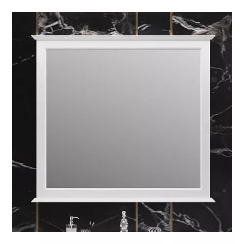 Зеркало Opadiris Кантара Белый матовый, Выбрать цвет: Белый матовый, Выбрать размер: 105, изображение 2