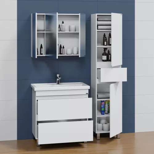 Тумба напольная СанТа Марс с 2 ящиками , без раковины, изображение 2