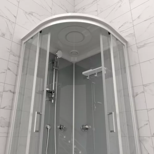 Душевая кабина Triton ПРАЙМ-САТИН 90*90 А  стекло прозрачное, Цвет профиля: Серебро, изображение 3