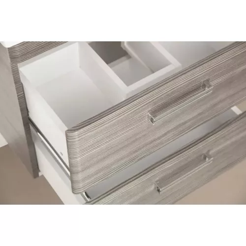 Тумба подвесная Style Line "Лотос 80" с раковиной Комо , Шелк зебрано, PLUS, изображение 4