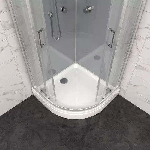 Душевая кабина Triton ПРАЙМ-САТИН 90*90 А  стекло прозрачное, Цвет профиля: Серебро, изображение 4