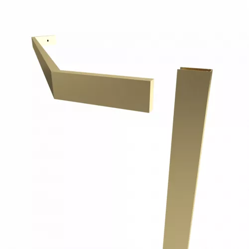 Душевое ограждение  Triton "ДЕКА-ГОЛД", Цвет профиля: Золото, Тип поддона: Низкий, Выбрать размер: 90х90, изображение 11