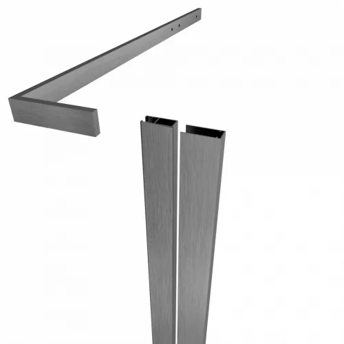 Душевое ограждение  Triton "ТЕРРА-ГРАФИТ" (низкий поддон) 90х90 квадрат, Цвет профиля: Серый, изображение 9