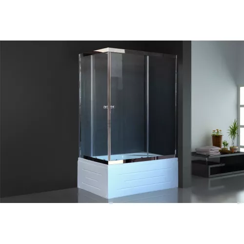 Душевой угол Royal Bath RB 8100BP/RB8120BP  прямоугольный, Цвет стекла: прозрачное, Цвет профиля: Хром, Выбрать размер: 120x80, Ориентация: правая, изображение 2