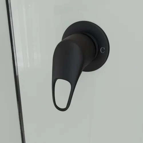 Душевая кабина RGW AN-208 черный/прозрачное, Цвет профиля: Черный, Выбрать размер: 80х80, изображение 8