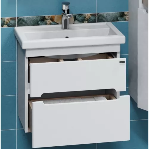 Тумба для умывальника СанТа Лондон 60 подвесная 2 ящика, изображение 2