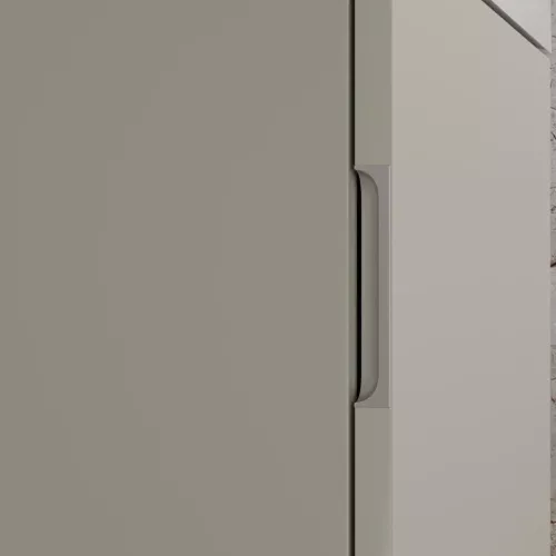 Тумба напольная "МОНО 50" с раковиной ASTI 50, санд серая галька, Выбрать цвет: Серая галька, Внешний вид: с белой раковиной, изображение 6