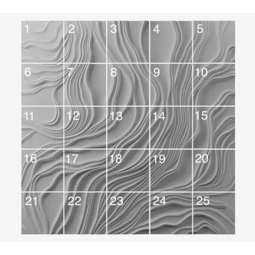 Панель- панно гипсовая 3D ARTPOLE NORI, изображение 2