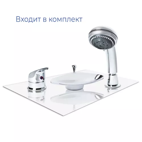 Ванна 1Marka GRACIA (комплект) 170х100 R со встр. смесителем на борт ванны, изображение 3